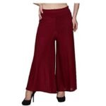 Regular Casual Plain Palazzo for Women and Girl's (Pack of -1)